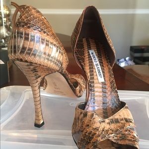 Manolo Blahnik Shoes - Snake skin great condition Manolo Blahnik Shoes - Snake skin great condition